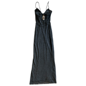 Beaded Butterfly Strappy Mesh Dress (S)