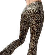 90s Leopard Velvet Two-Piece Set (S)