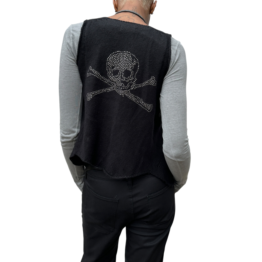Vintage Zadig & Voltaire Cashmere Skull Cropped Gilet (S)