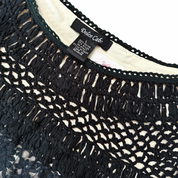 Dolce Cabo Black & Cream Crotchet Blouse (L)