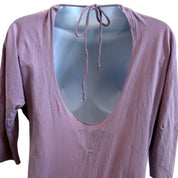 Y2k archival drifter pink graphic tunic shirt (S)