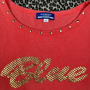 Burberry Blue Label Coral Studded Graphic Tank (M)