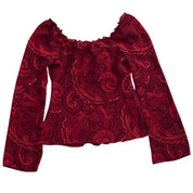 VTG Studio Y milkmaid bell sleeve top (M)