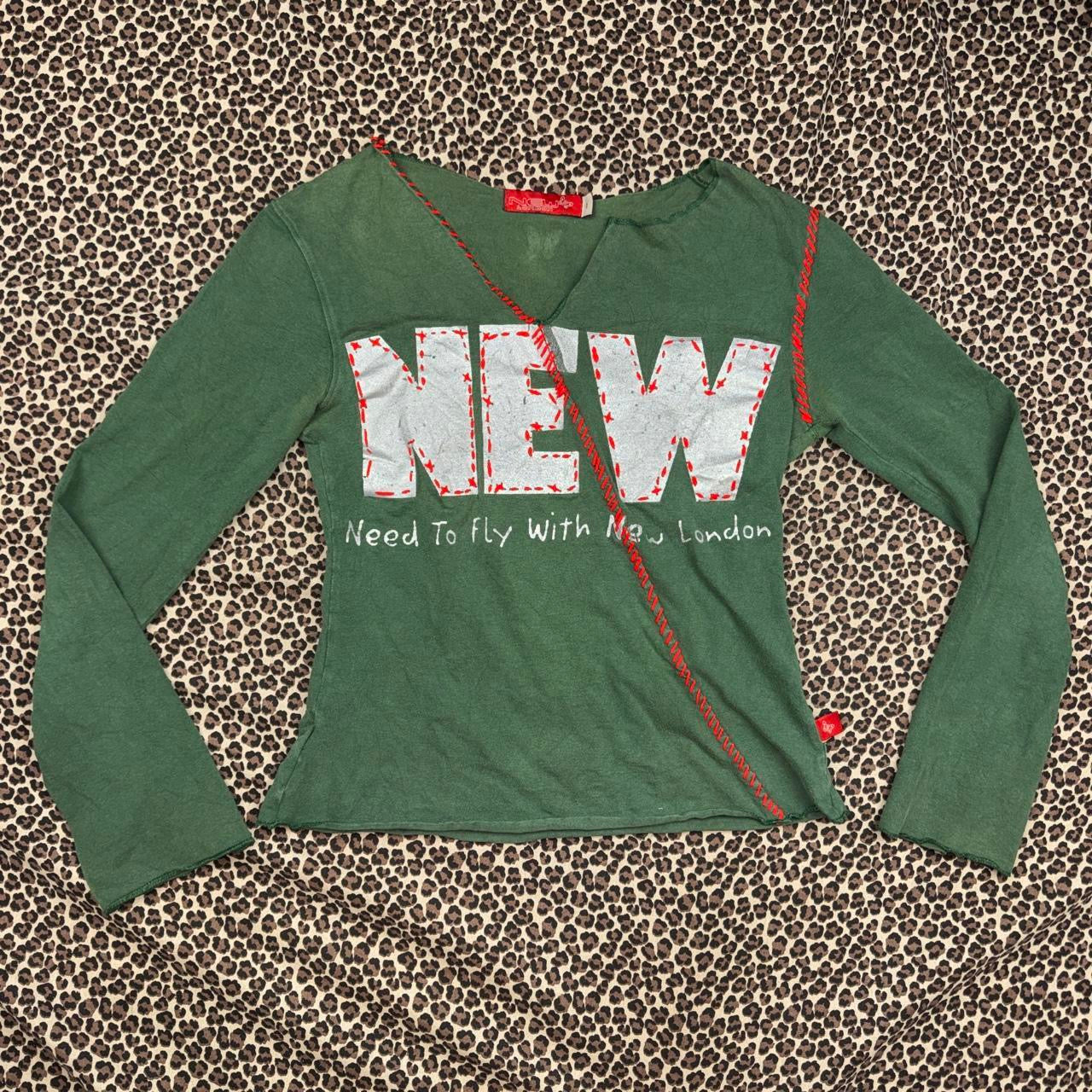 Vintage New London Embroidered Graphic Long Sleeve (S)