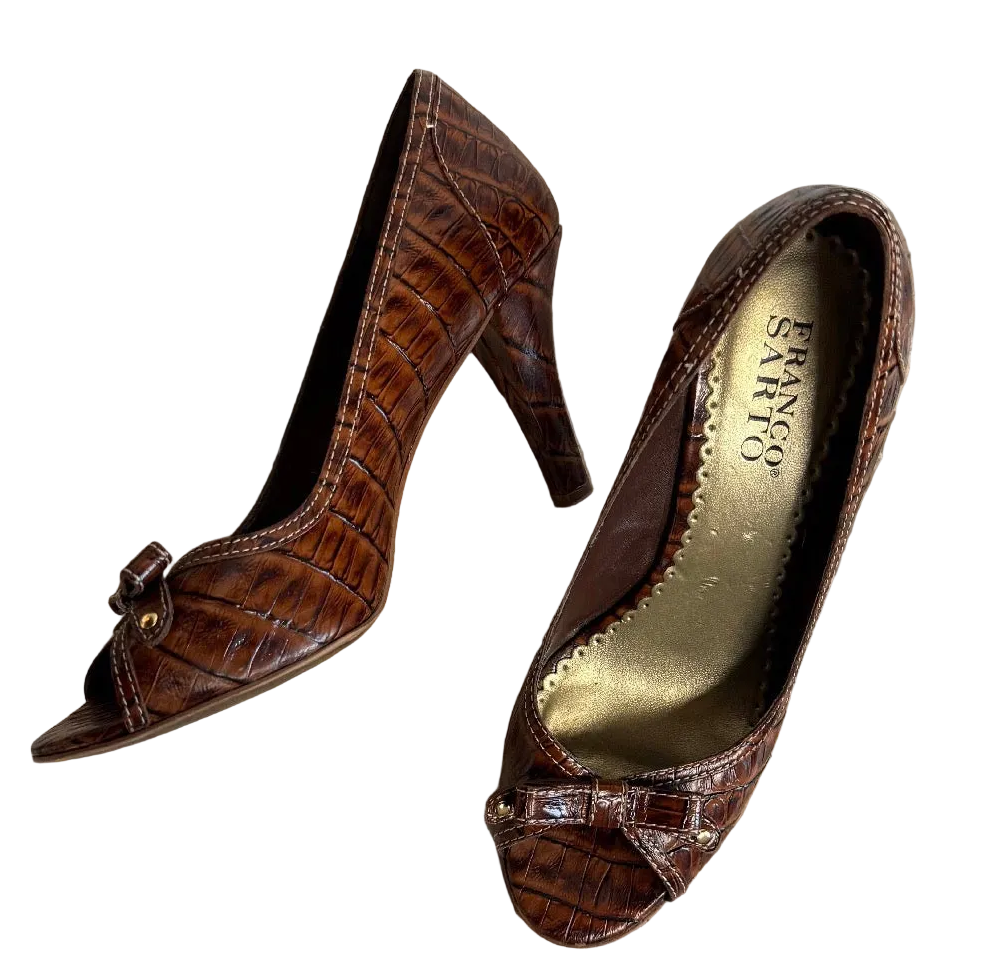 Franco Sarto Peep-Toe Heels (6.5)