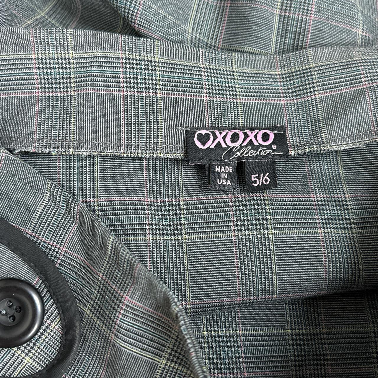 2000s Grey Plaid Mini Skirt (S)