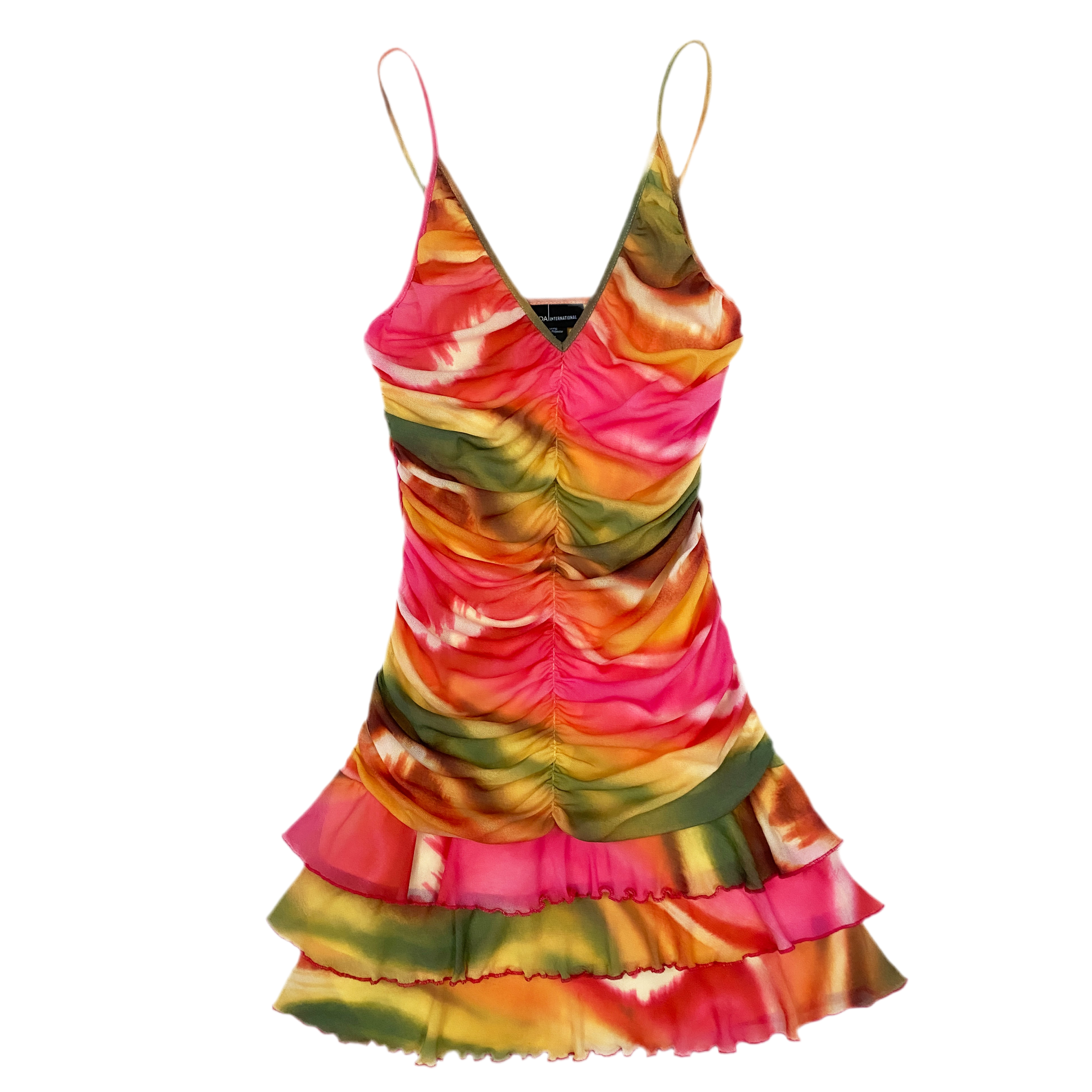 miami mesh mini dress Miami Swirl Mesh Mini Dress (XS) – Holy Thrift
