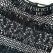 Dolce Cabo Black & Cream Crotchet Blouse (L)