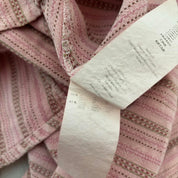 Y2K Pink Striped Skirt (M)