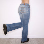 Y2K Low Rise Flare Jeans (S)