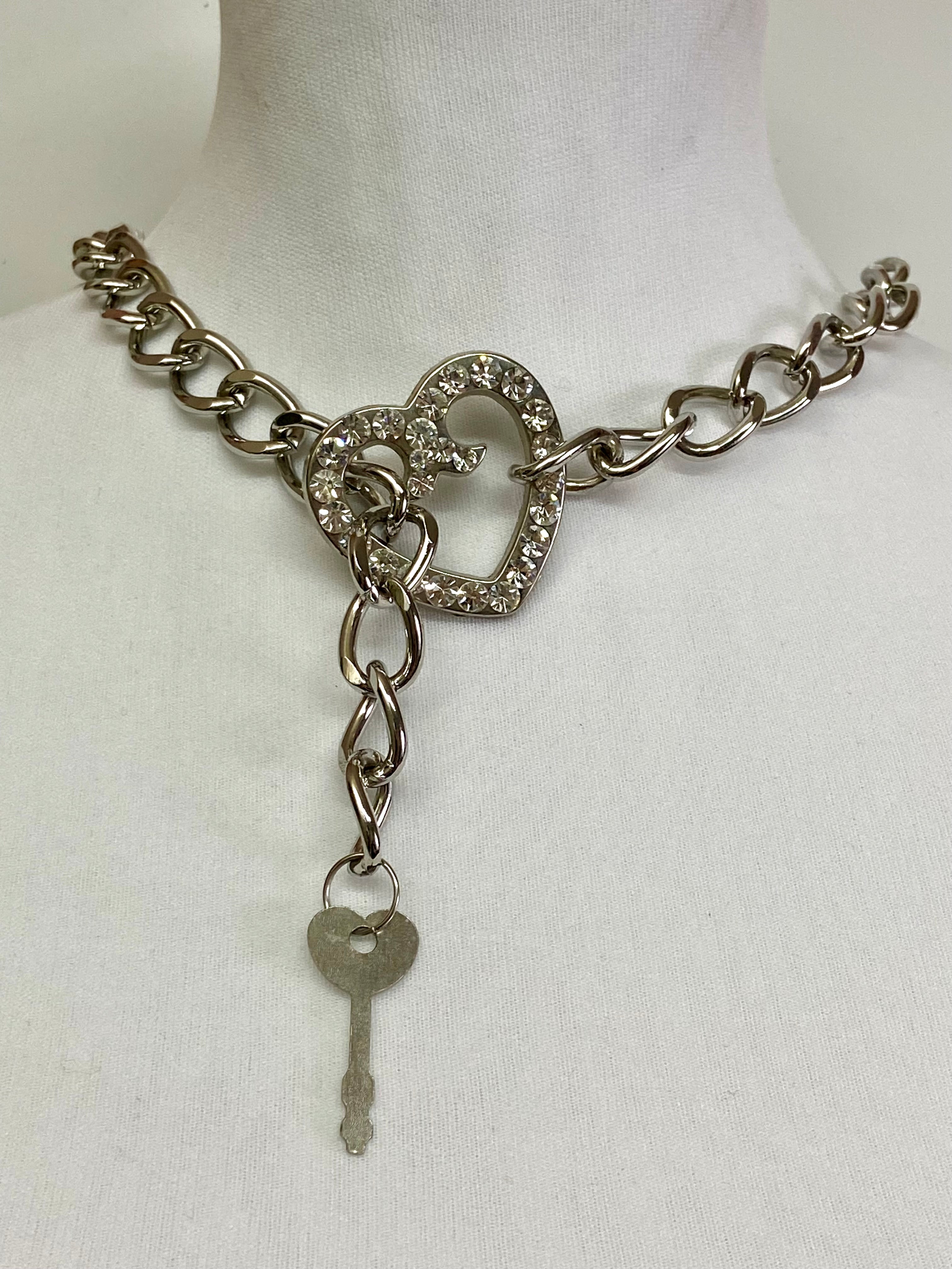 Heart key choker
