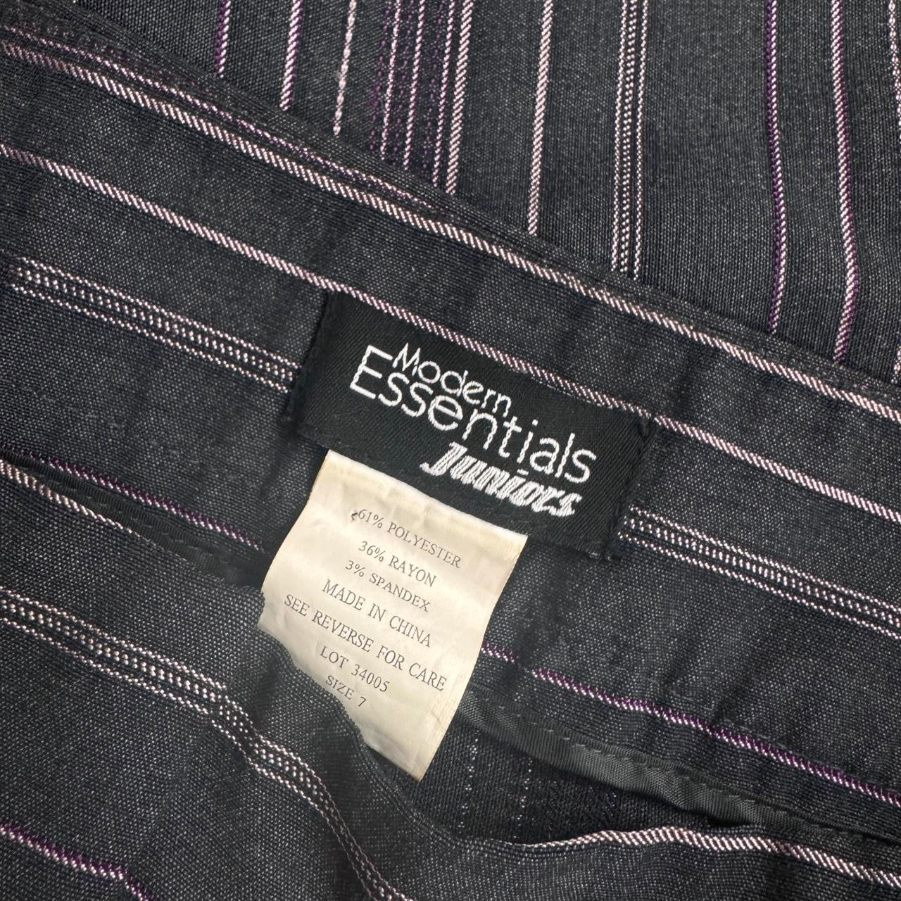 Early 2000s Grey & Pink Pinstripe Flares (S)