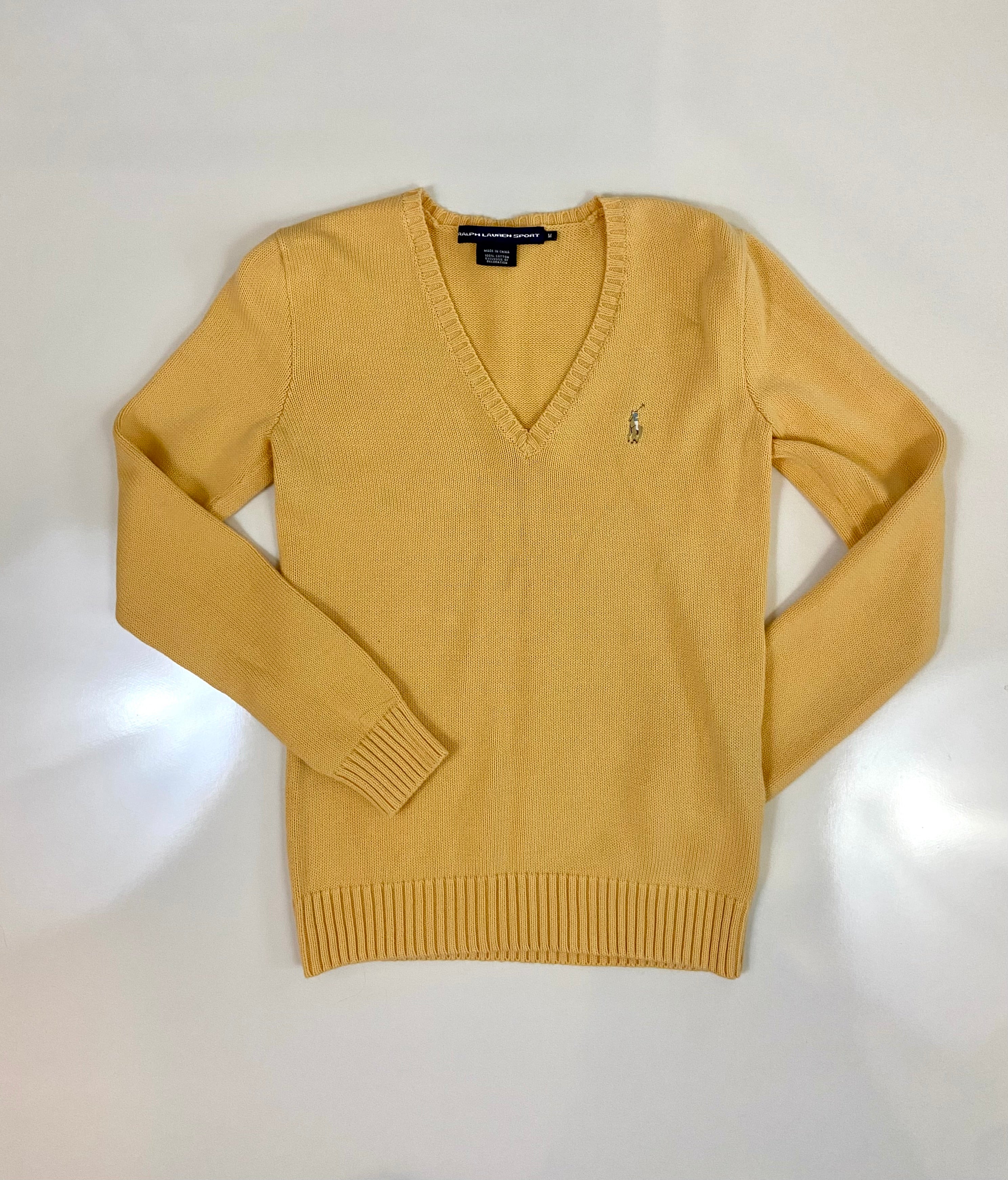 Vintage 80's Polo Ralph’s ports
Lauren V-neck cotton sweater