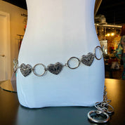 Little hearts chain belt