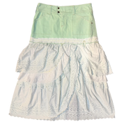 Italian Mint Maxi Skirt (M)