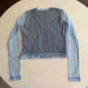 Diesel Light Blue Mesh Longsleeve Top (M)