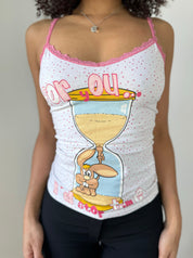 Vintage Y2K Graphic Print Cami (XS/S)