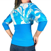 Bebe 2000s Cerulean Silk Blouse (S)