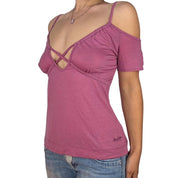 Miss Sixty Mauve Cutout Top (M/L)