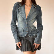 Y2K Denim Blazer (M)