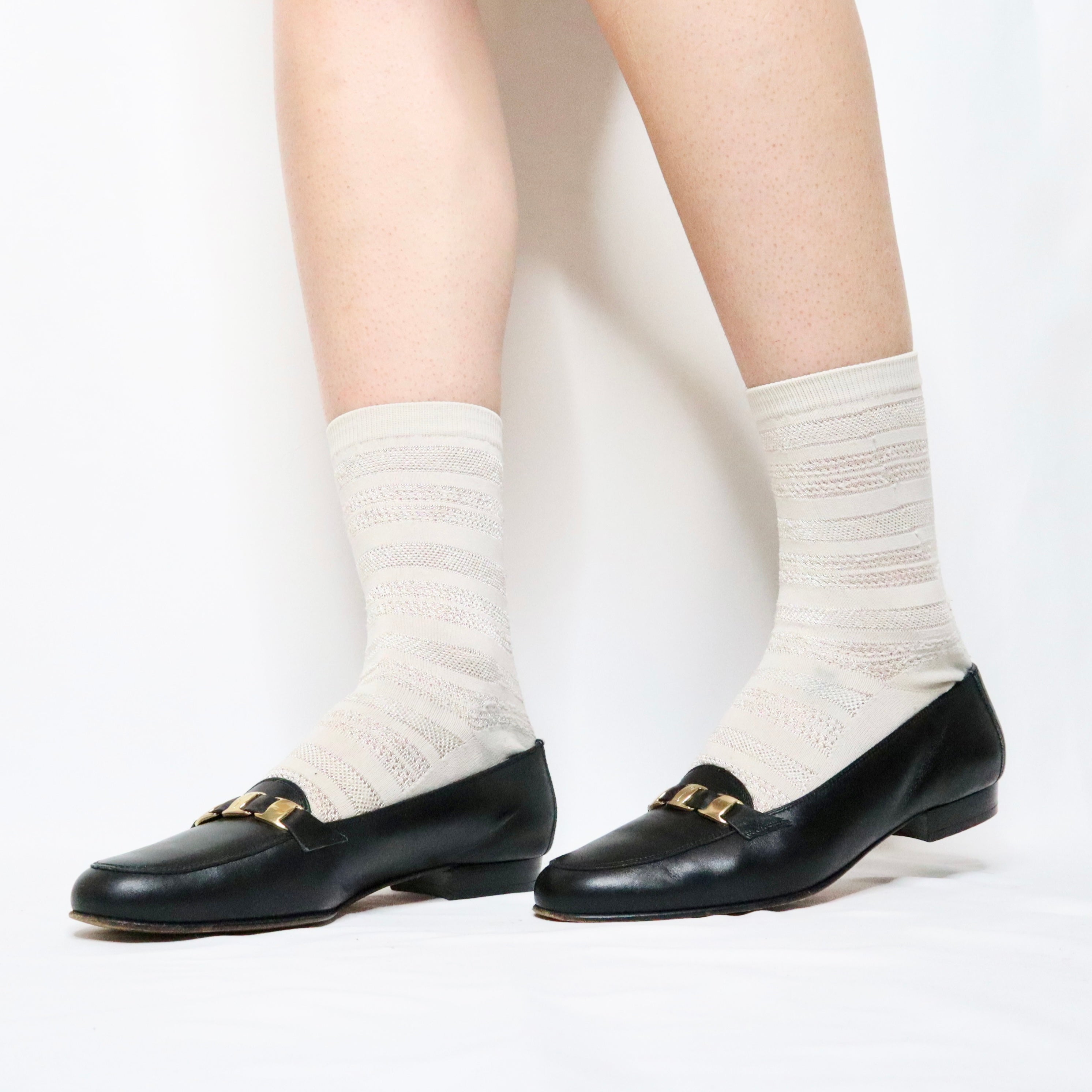 90s SALVATORE FERRAGAMO Black Loafers (6.5)