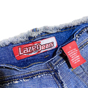 2000s Lace Up Flare Jeans (S)