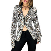 Alberto Makali Leopard Knit Double Zip (XL)