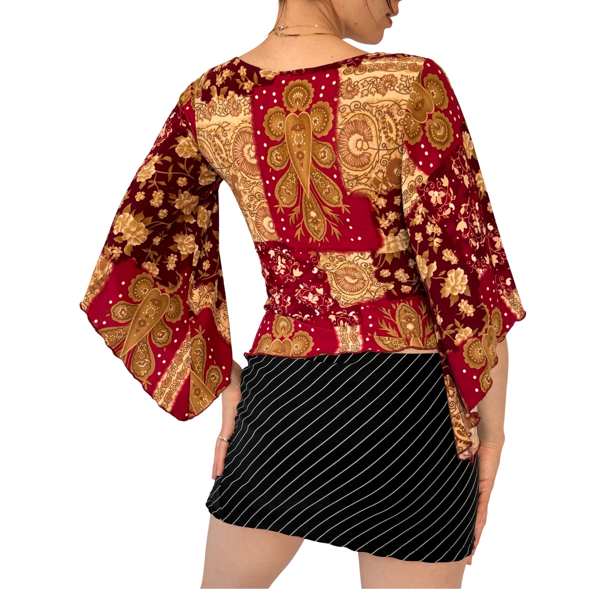 Y2K Angel Sleeve Top (XS/S)