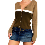 Vintage Sporty Olive Cardigan (M)