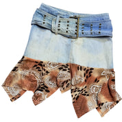RARE Bebe belted Y2K skirt (S)