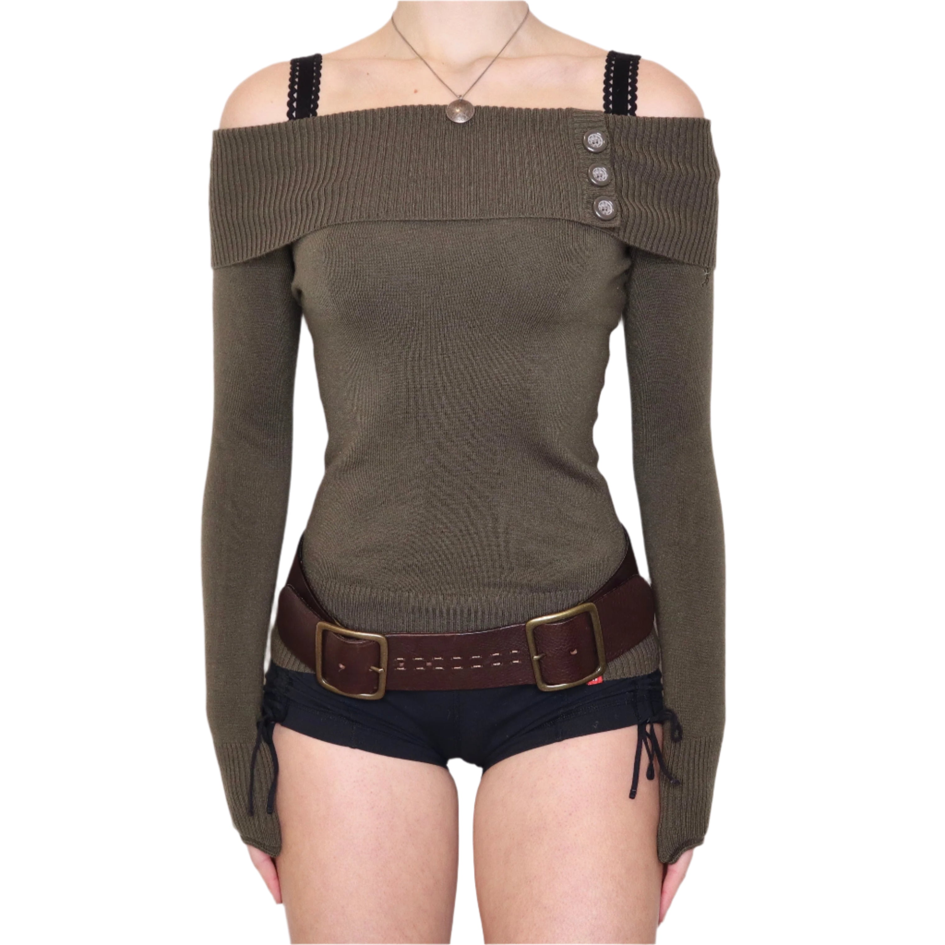 Y2K ESPRIT Off the Shoulder Sweater (XS)