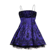 Vintage Gothic Mesh Corset Dress (XS)