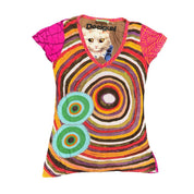 Desigual Abstract Graphic Baby Tee (M)