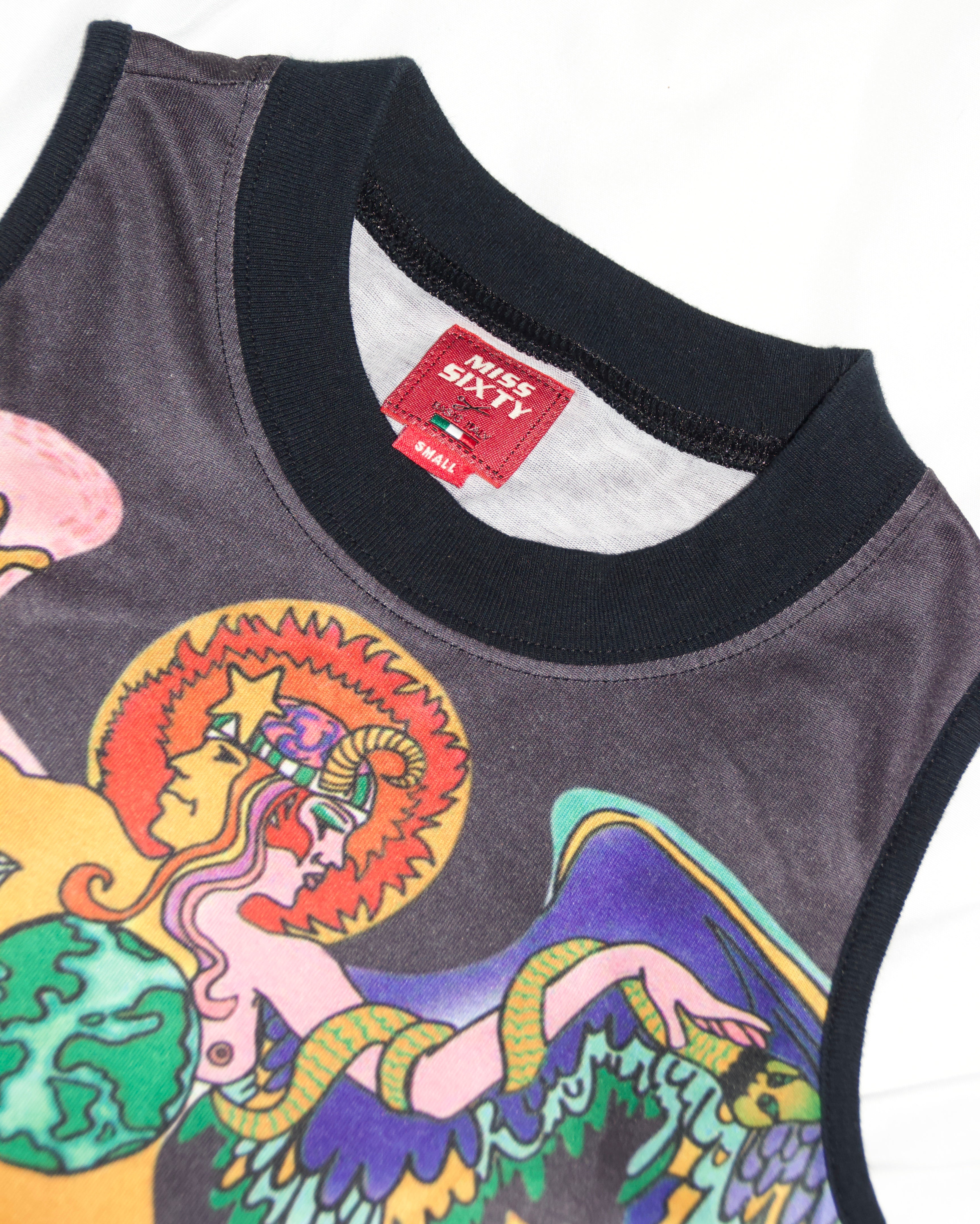Y2K Miss Sixty Cosmic Tank Top (S)