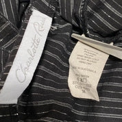 2000s Pinstriped Halter Top (M)