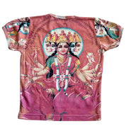 90s GAYATRI MATA aop graphic baby tee (XS/S)