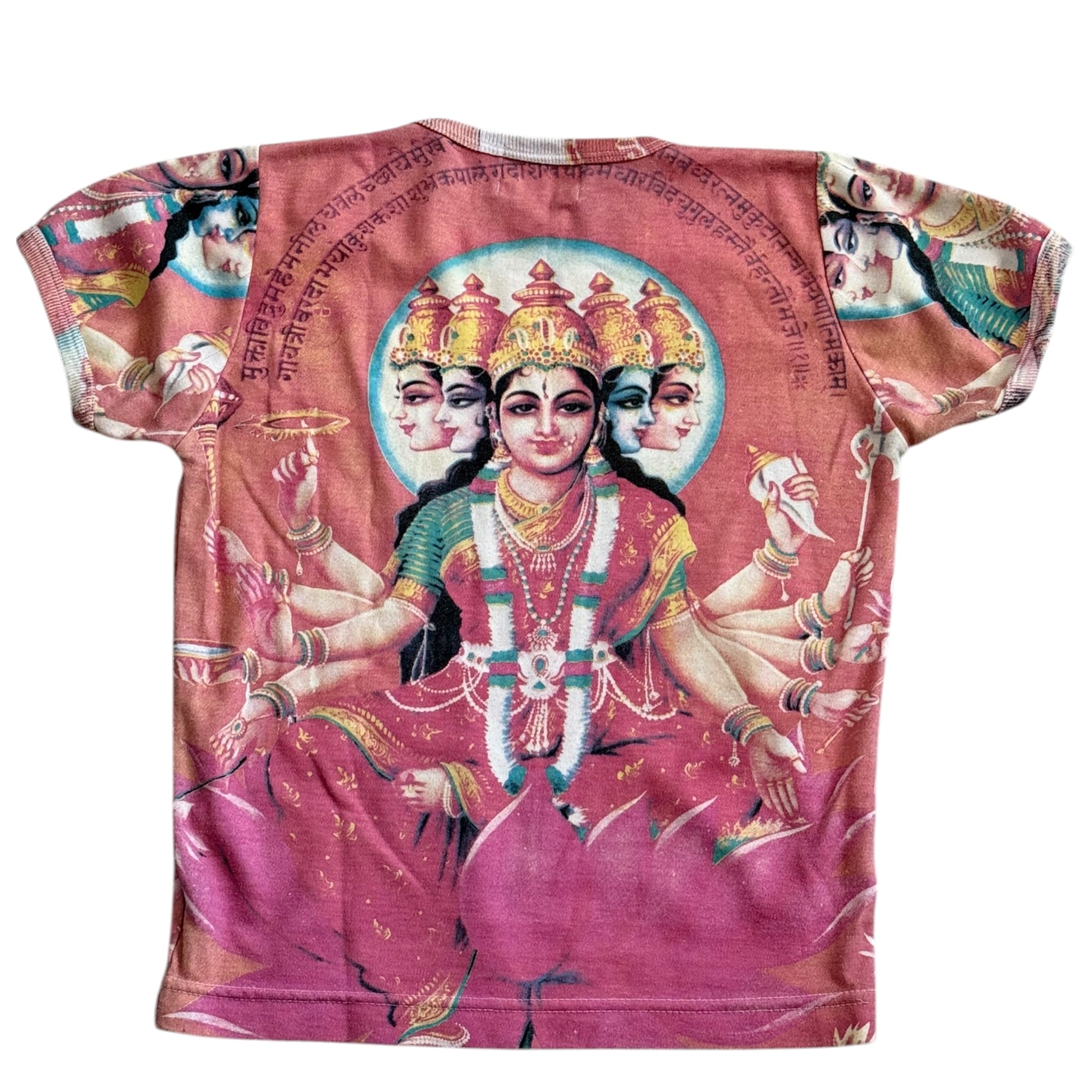 90s GAYATRI MATA aop graphic baby tee (XS/S)