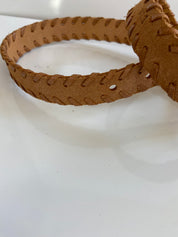 Tan leather belt