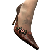 Vintage Y2K Italian Pointed Toe Stiletto Heels (US 5.5)