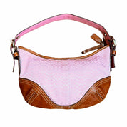 Y2K Baby Pink Monogram Coach Bag