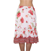 Y2K Italian Floral Midi Skirt (S)