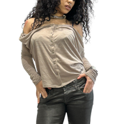 Vintage Avant Garde Multi Wear Button Top (XS-M)