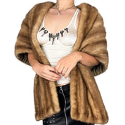 1950s Vintage Fur Capelet (L)