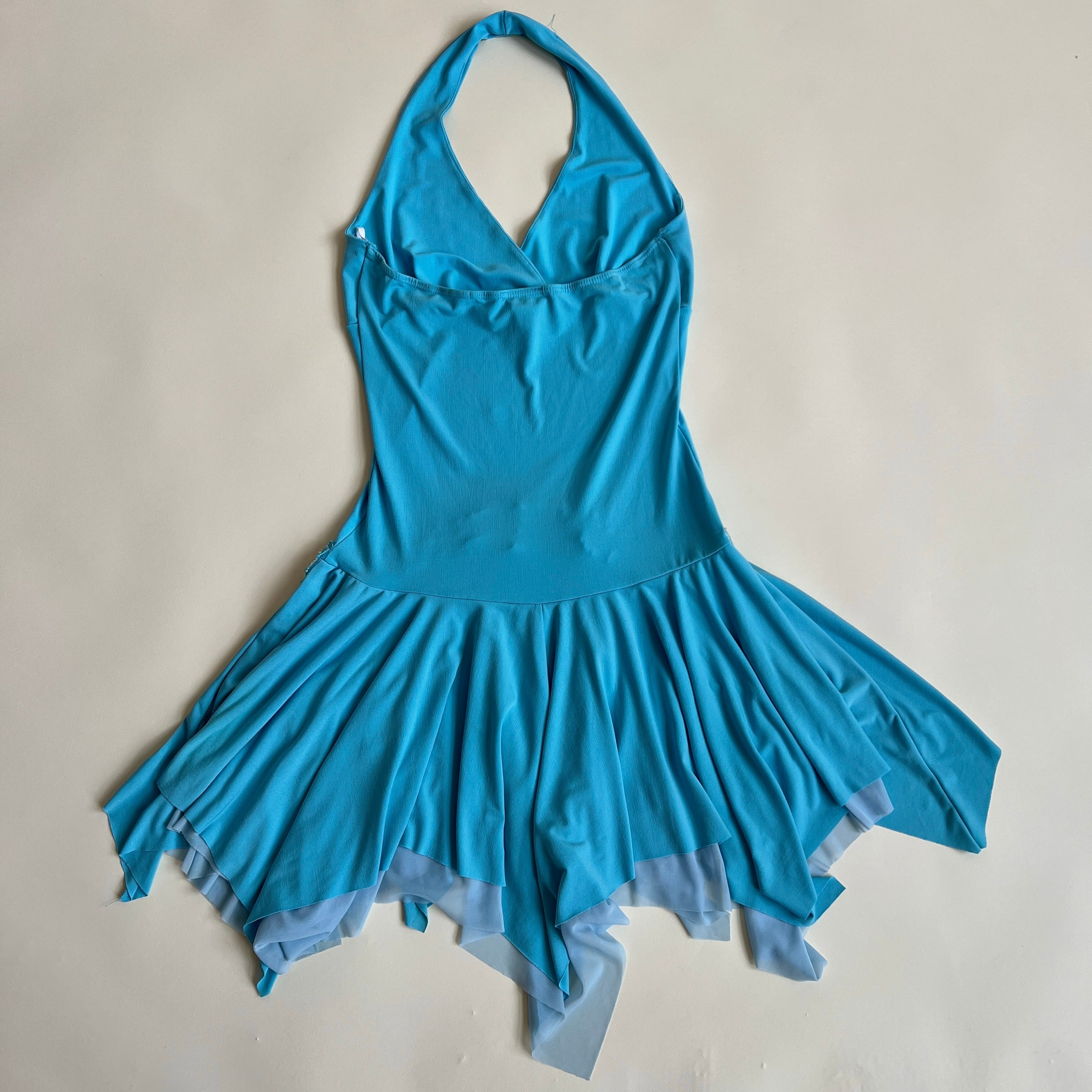 Y2K blue fairy mini dress (S/M)