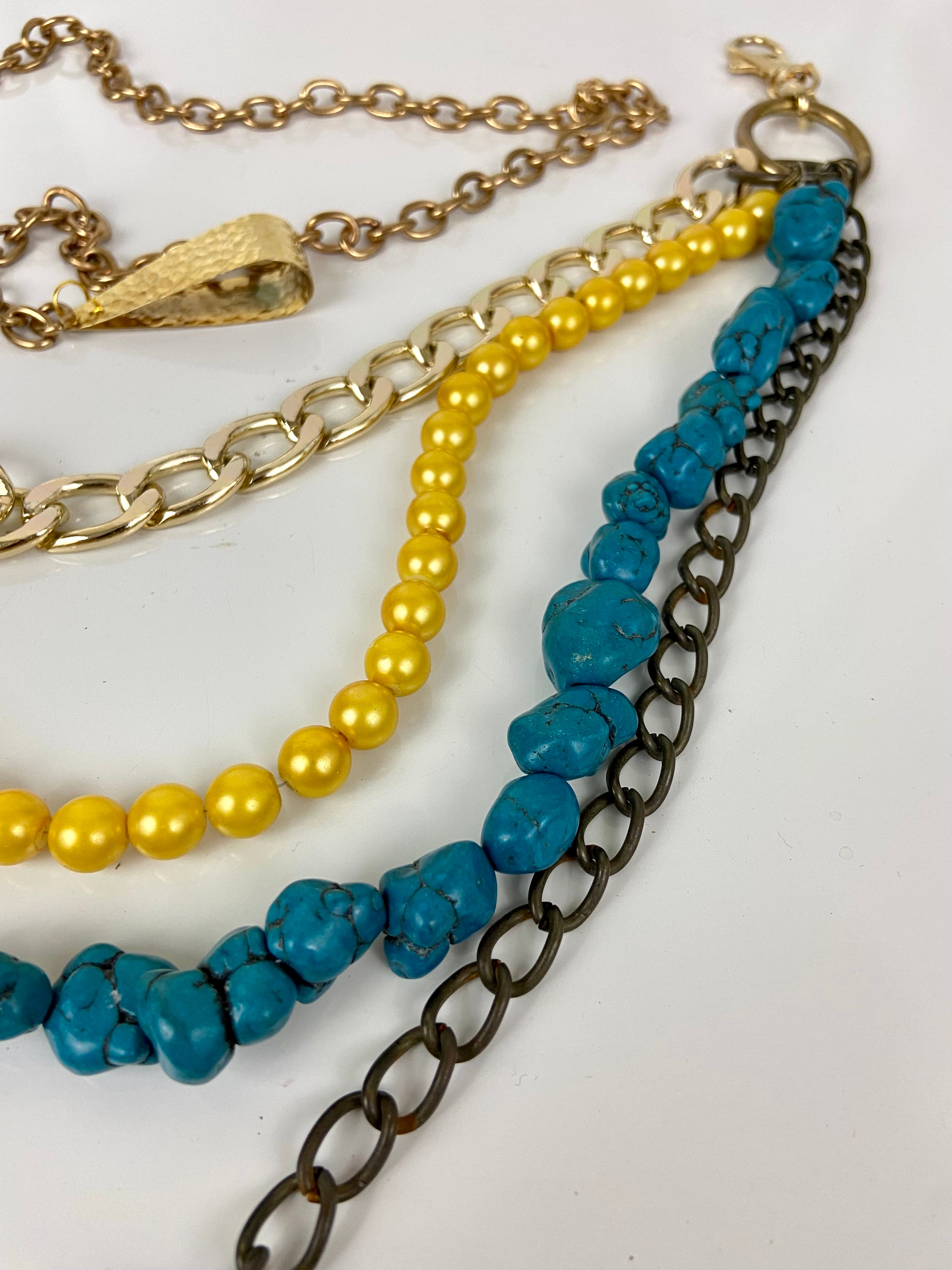 Fun colors layered belt