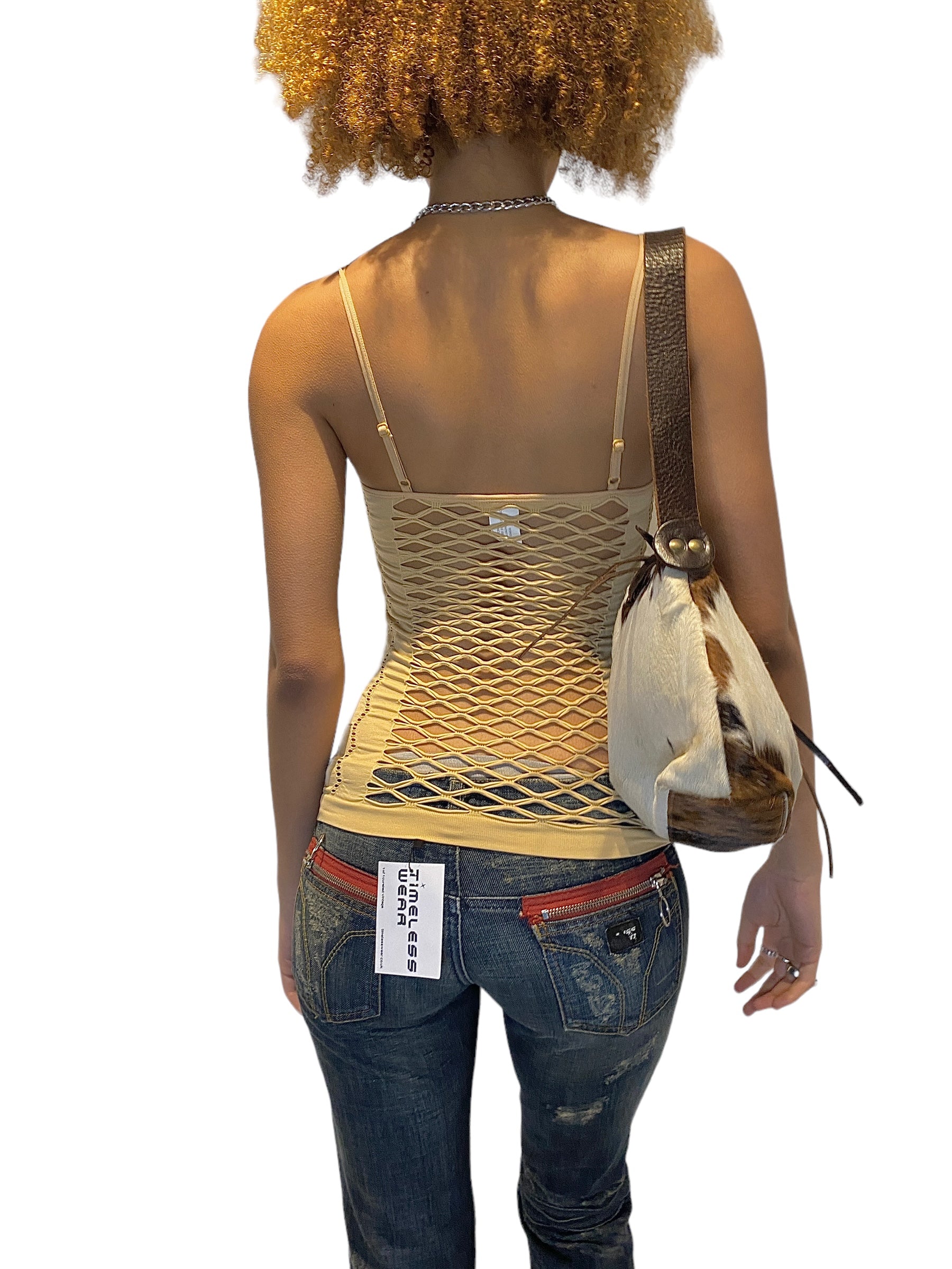 Deadstock fishnet dance top subversive basics top (S)