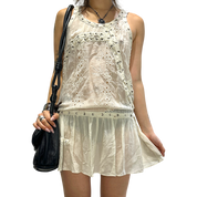 Vintage AllSaints 100% Silk Floaty Mini Dress (XS/S)