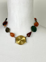 Multi colored beads watch ⏱️choker