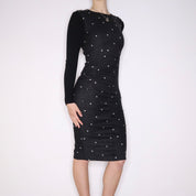 Y2K SPORTMAX Polka Dot Midi Dress (S)
