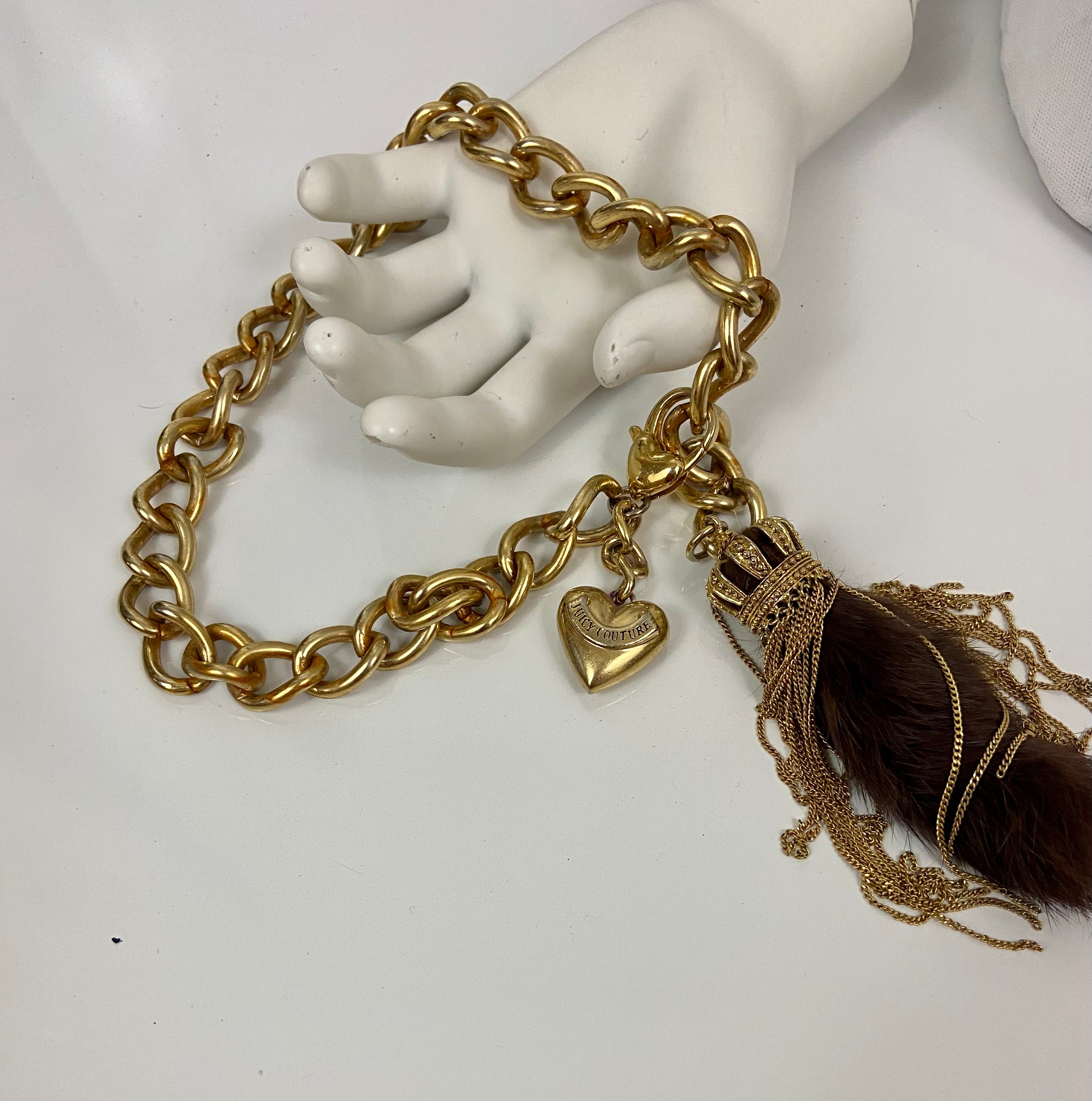 Reworked gold Juicy Couture choker